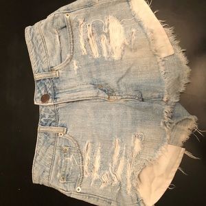 AE distressed shorts